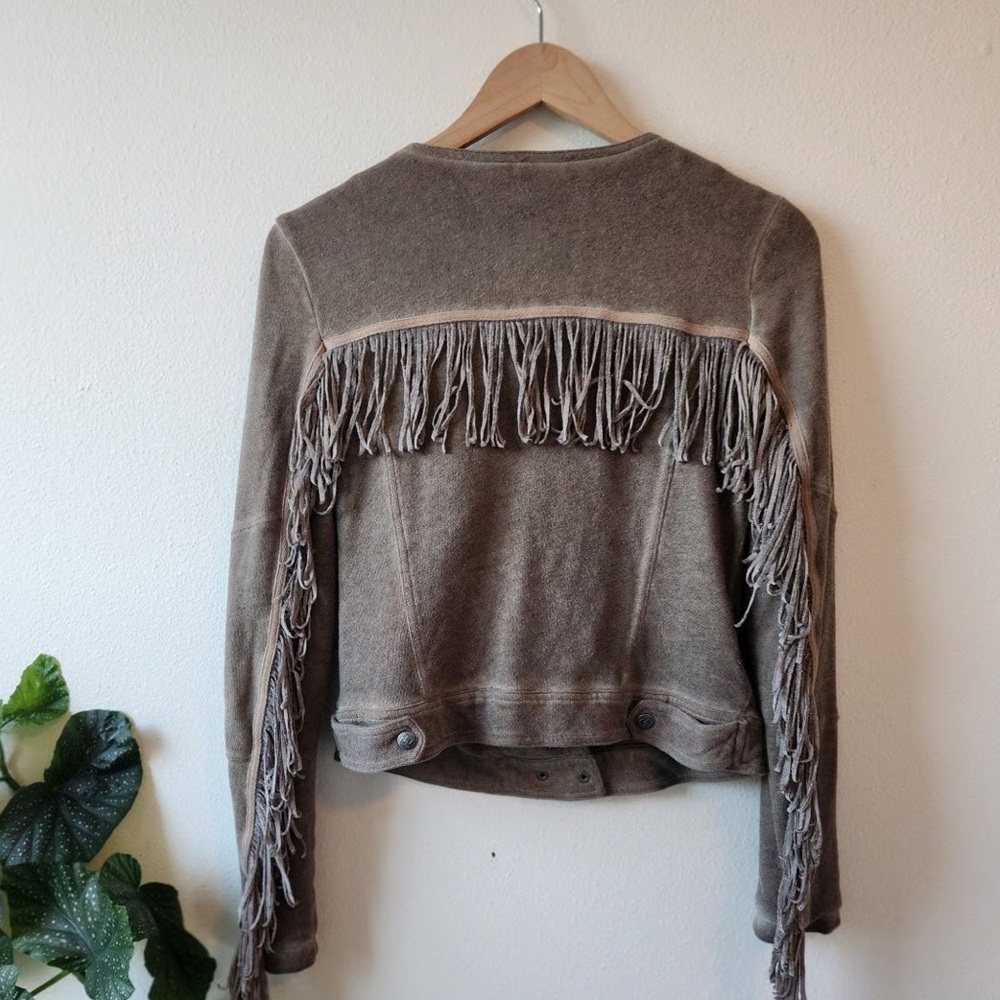 Free People Fringe Sweatshirt/Jacket